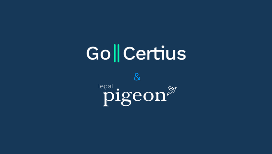 Colaboración entre GoCertius Legal Pigeon